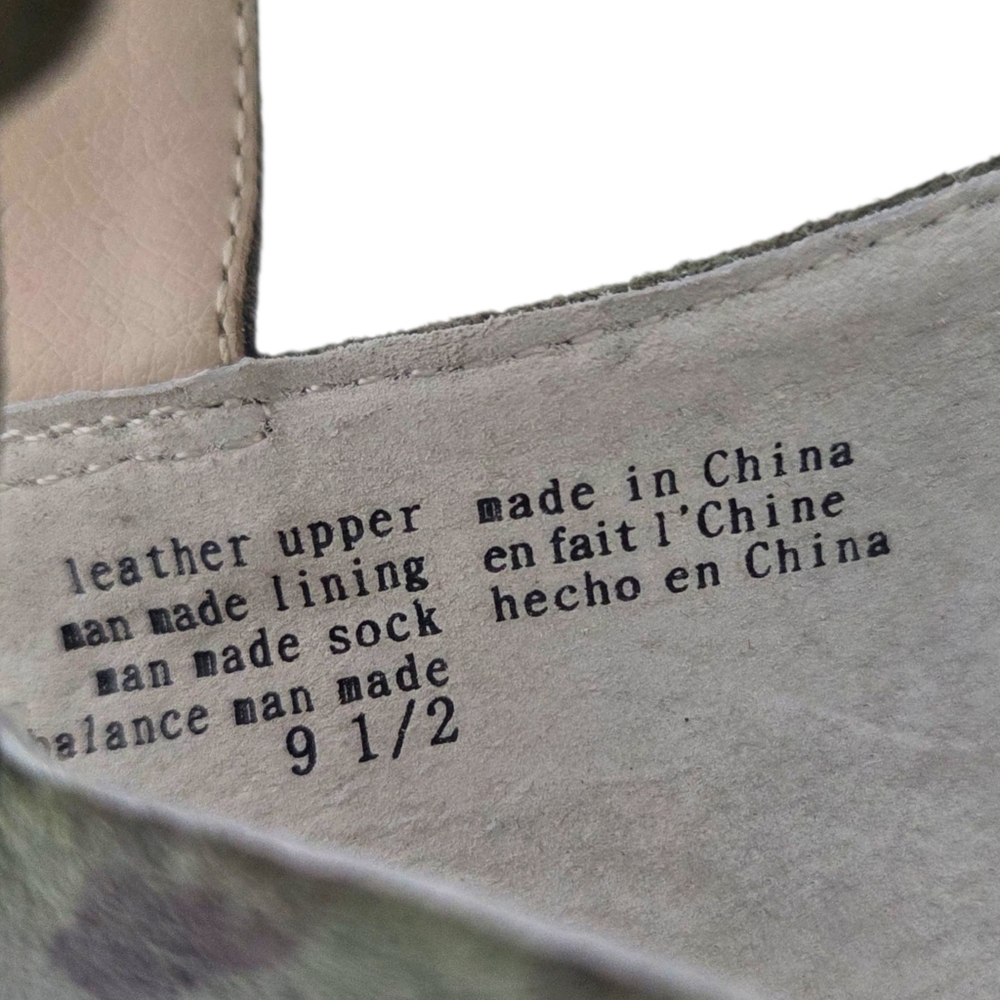 Seychelles Cloud Nine Camo Wedge Heels Sandals NEW Leather Womens 9.5 Green - Picture 6 of 12
